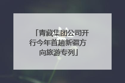 青藏集团公司开行今年首趟新疆方向旅游专列