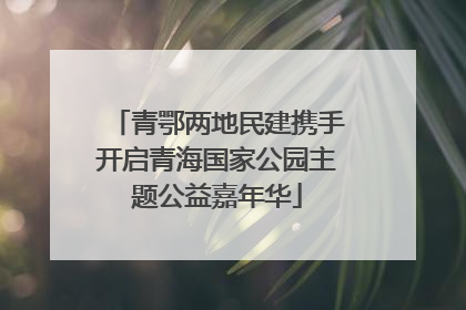 青鄂两地民建携手开启青海国家公园主题公益嘉年华