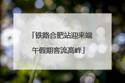 铁路合肥站迎来端午假期客流高峰