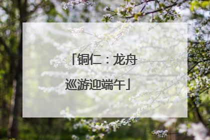 铜仁：龙舟巡游迎端午