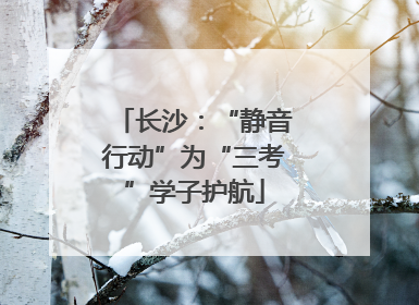 长沙：“静音行动”为“三考”学子护航