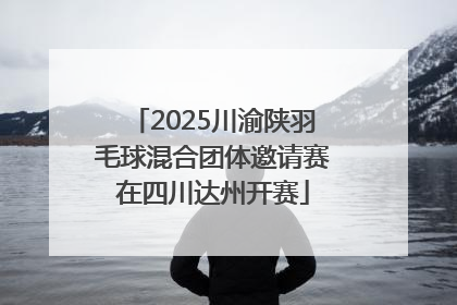 2025川渝陕羽毛球混合团体邀请赛在四川达州开赛
