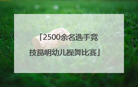 2500余名选手竞技昆明幼儿操舞比赛