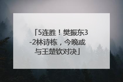 5连胜！樊振东3-2林诗栋，今晚或与王楚钦对决
